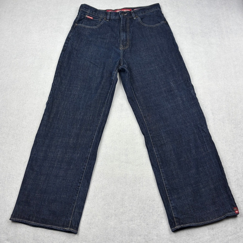 Ecko Unltd Clifton Jeans Mens 34x31 Dark Wash Baggy Skate Denim Y2K Wide Leg